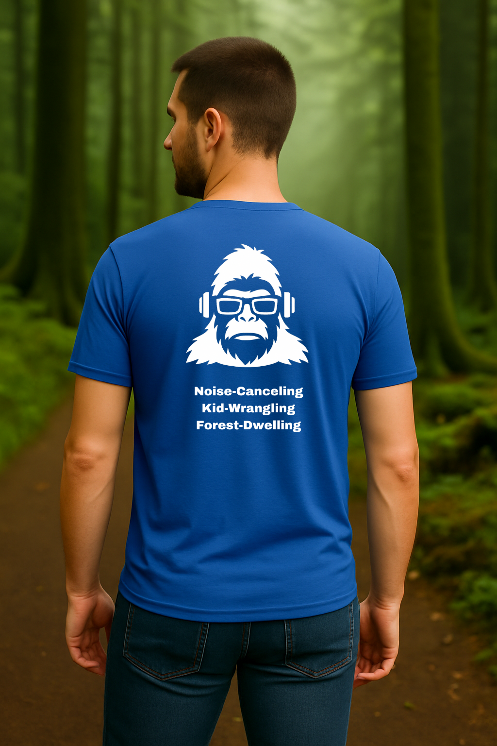 Kid-Wrangling Forest Tee – Noise-Canceling Parent Gear by SquatchFam™