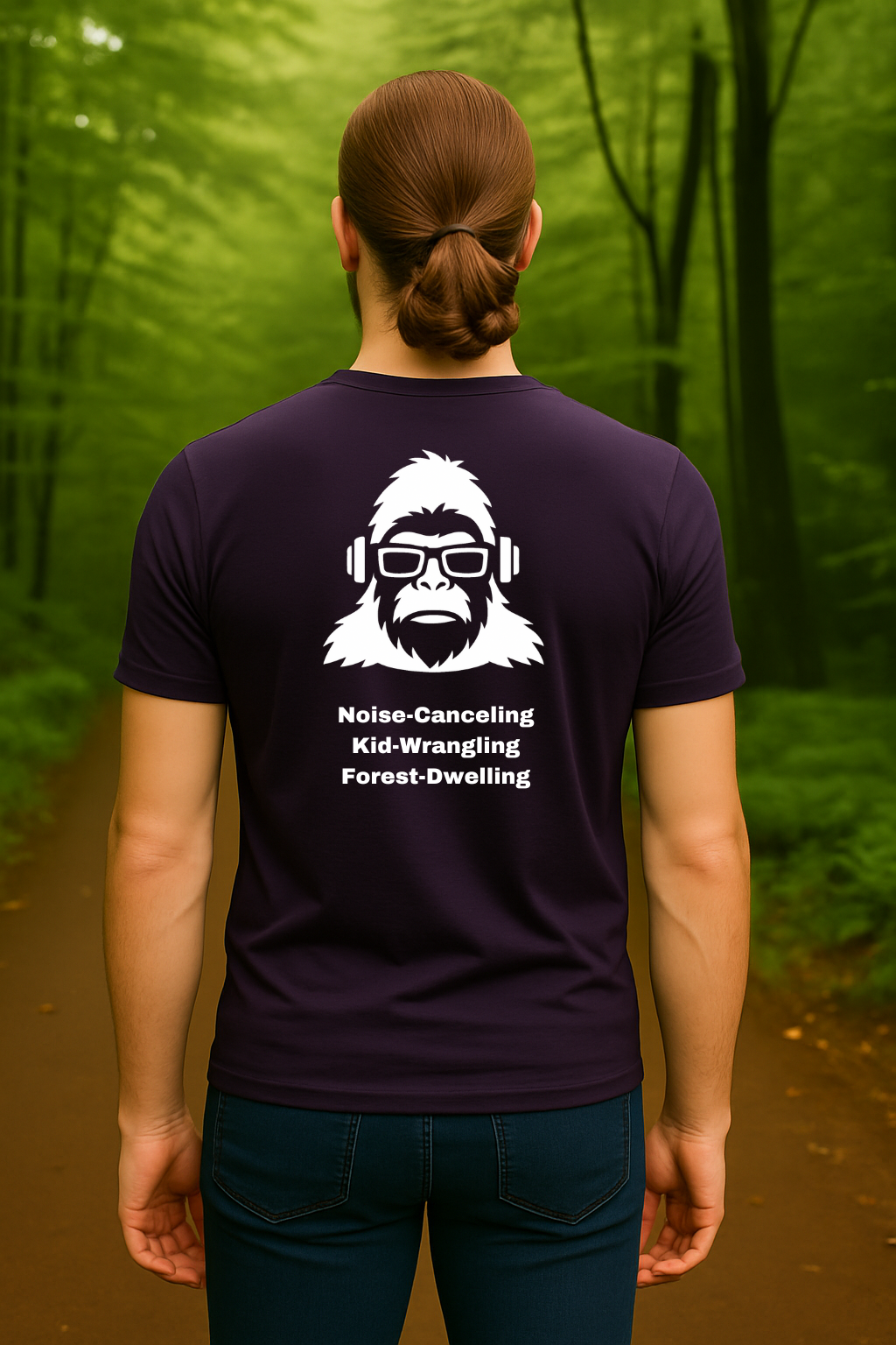 Kid-Wrangling Forest Tee – Noise-Canceling Parent Gear by SquatchFam™