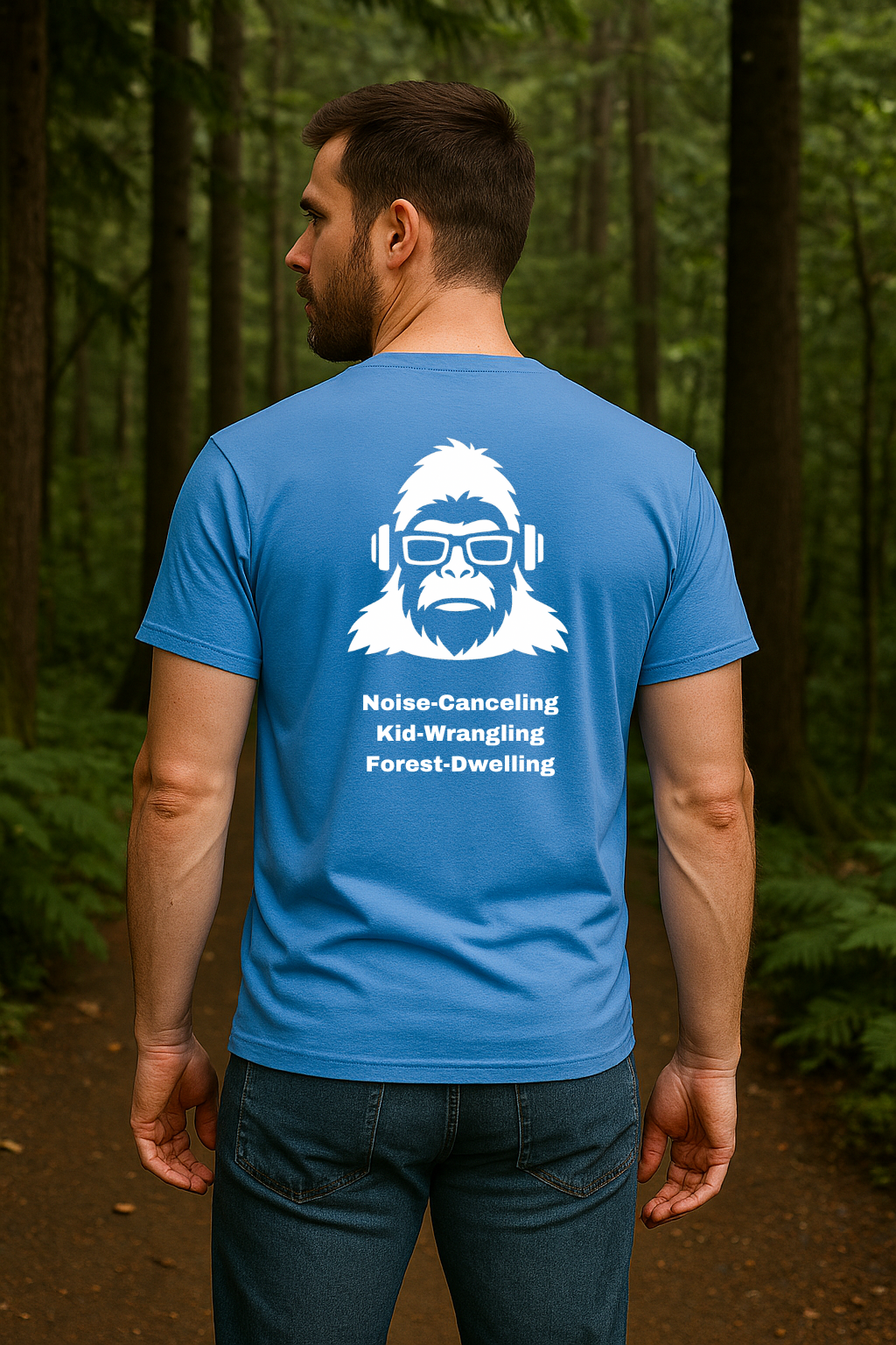 Kid-Wrangling Forest Tee – Noise-Canceling Parent Gear by SquatchFam™