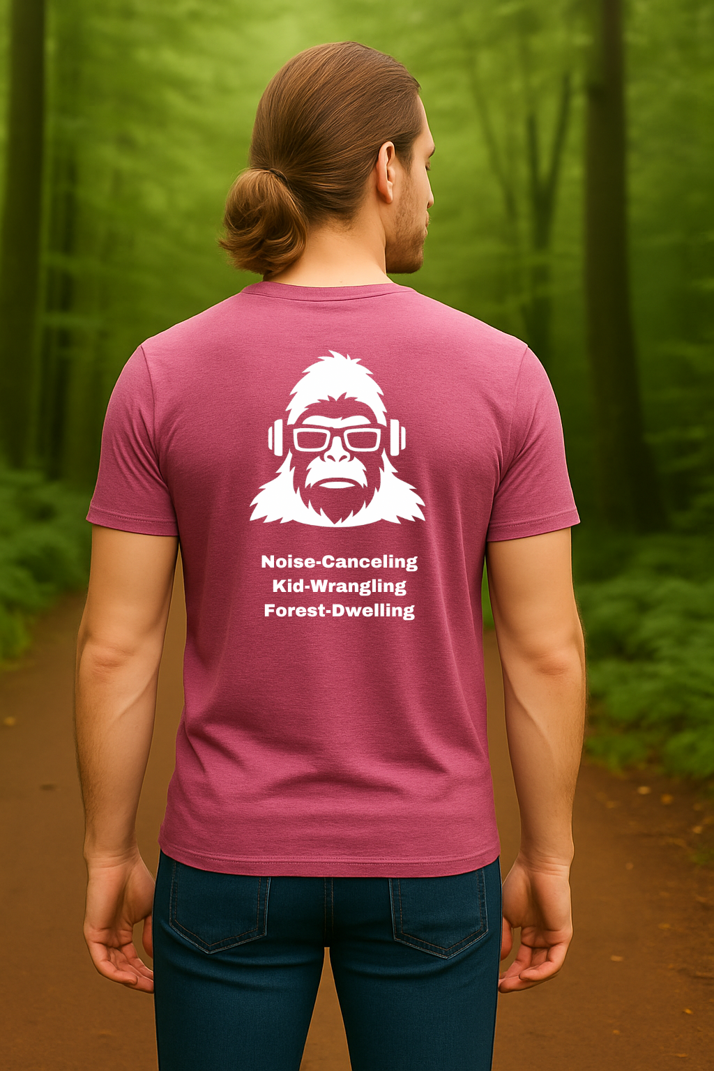 Kid-Wrangling Forest Tee – Noise-Canceling Parent Gear by SquatchFam™