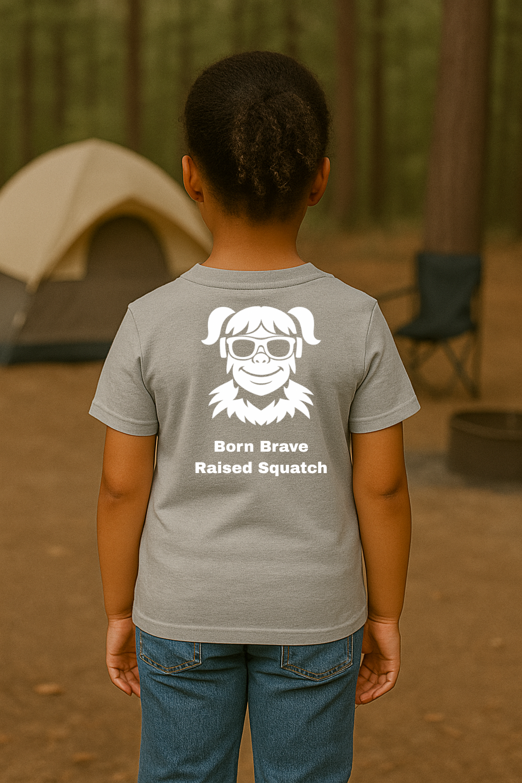 SquatchGirl – Born Brave Raised Squatch (Kids) | SquatchFam™ Official Gear