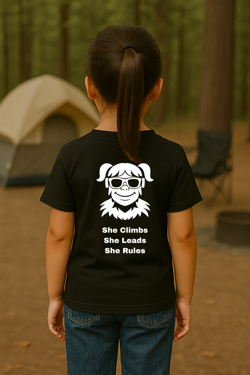SquatchGirl – She Climbs She Leads She Rules (Kids) | SquatchFam™ Official Gear