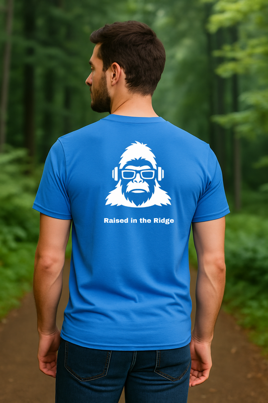 Raised in the Ridge T-Shirt – Appalachian SquatchMan™ Gear