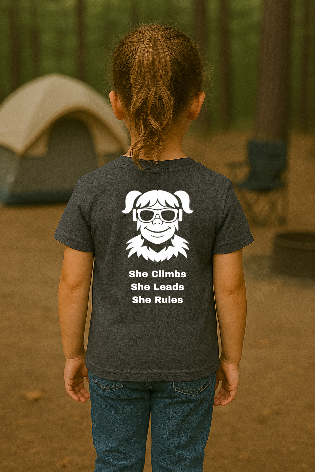SquatchGirl – She Climbs She Leads She Rules (Kids) | SquatchFam™ Official Gear