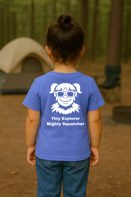 SquatchGirl – Tiny Explorer Mighty Squatcher (Toddler) | SquatchFam™ Official Gear
