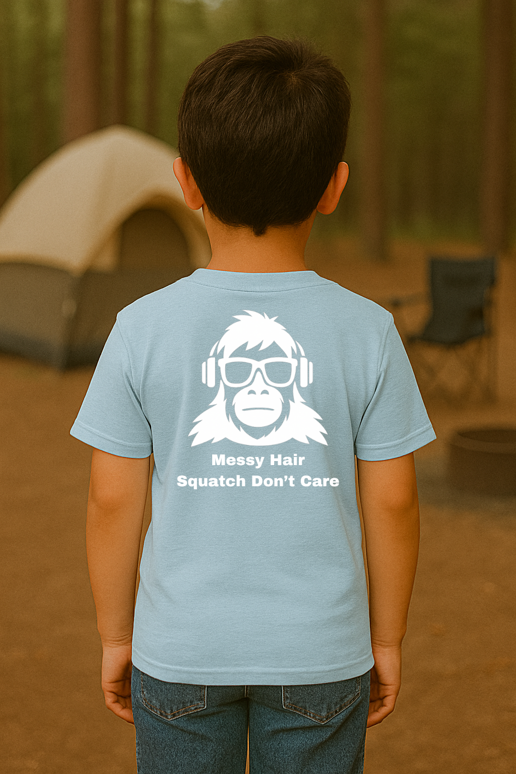 SquatchBoy – Messy Hair, Squatch Don’t Care (Kids) | SquatchFam™ Official Gear