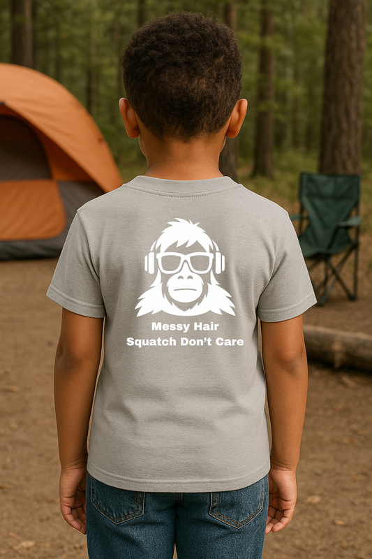 SquatchBoy – Messy Hair, Squatch Don’t Care (Kids) | SquatchFam™ Official Gear