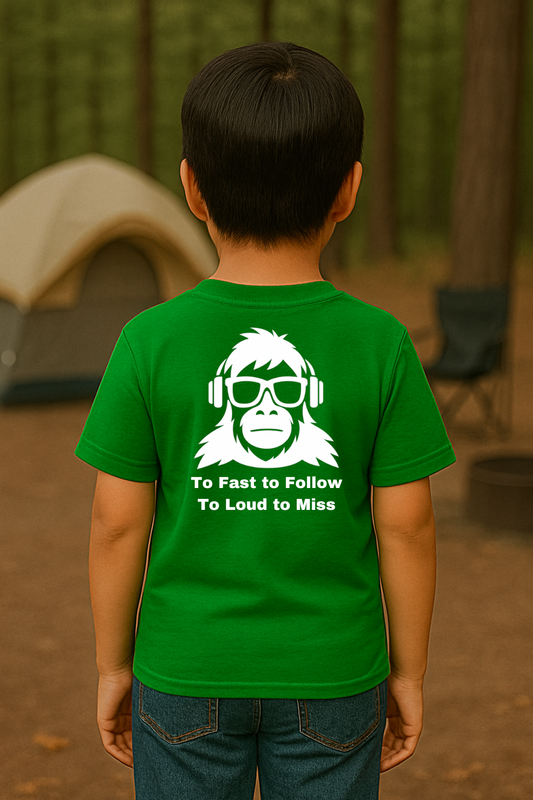 SquatchBoy – Too Fast to Follow Too Loud to Miss (Kids) | SquatchFam™ Official Gear