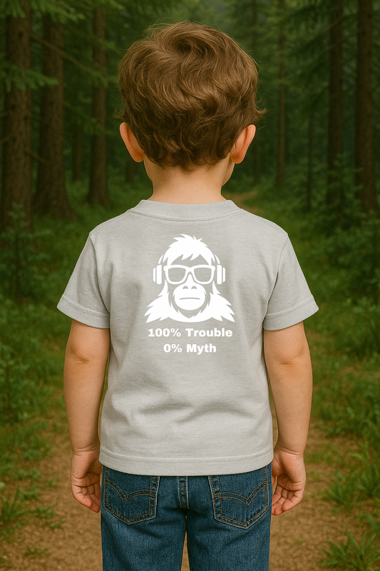 SquatchBoy – 100% Trouble, 0% Myth (Toddler) | SquatchFam™ Official Gear