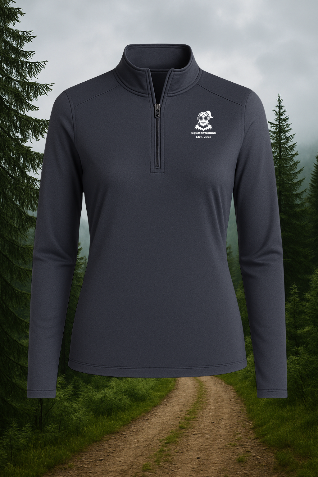SquatchWoman – 1/4 Zip Pullover | SquatchFam™ Official Gear