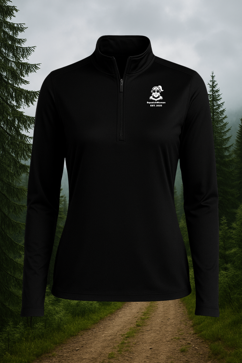 SquatchWoman – 1/4 Zip Pullover | SquatchFam™ Official Gear