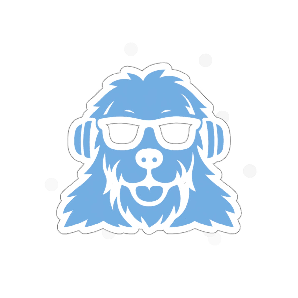 SquatchDog™ die-cut sticker featuring cryptid pup logo and mythic design
