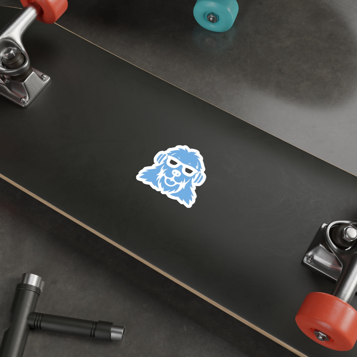 SquatchDog™ die-cut sticker featuring cryptid pup logo and mythic design

